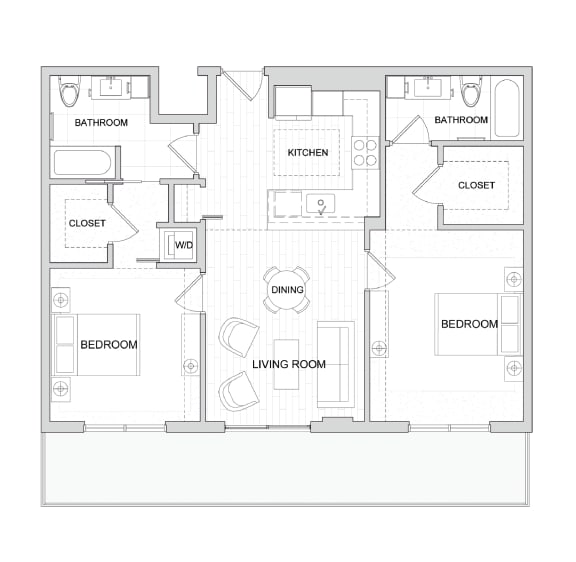 Floor Plans 1 Bedroom Apartments Miami